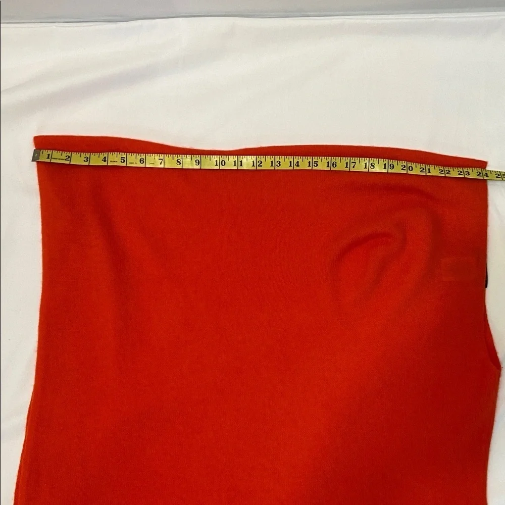 J. Crew Women’s Vibrant Orange Cashmere, Wool blend Poncho